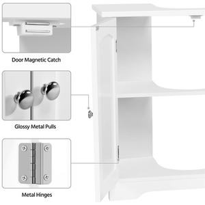 Yaheetech Bathroom Cabinet Under Sink Cabinet - White by Yaheetech