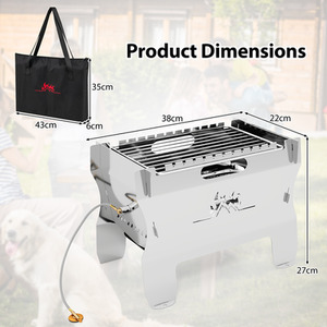 2-in-1 Camping Grill by Costway