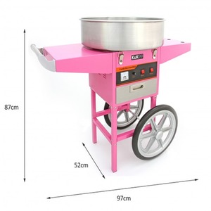 KuKoo Candy Floss Machine and Cart - Pink by Kukoo