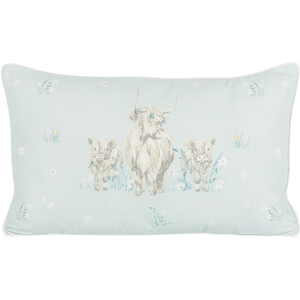 Highland Cows Cushion - Blue by Divante