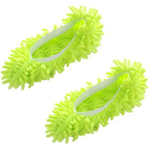 A Pair of Microfiber Cleaning Mop Slippers