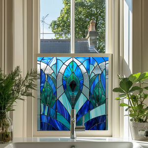 Acerra Art Deco Stained Glass Window Film by Creative Printing Solutions