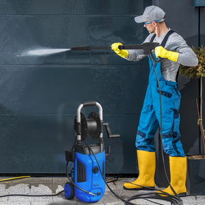 Outsunny 1800W 150 Bar Pressure Washer with Nozzle - Blue by Outsunny