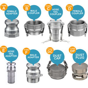 Stainless Steel 316 Camlock Hose Adapter (Type C - half inch Hose Tail Coupler) by DNA PACKAGING LTD