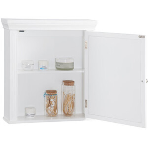 Wooden Bathroom Medicine Cabinet - White by Teamson Home