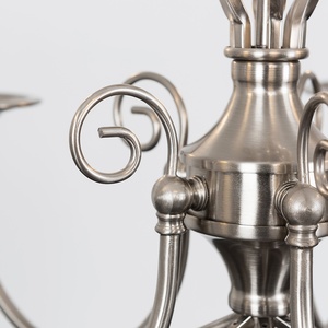 Memphis 5 Way Celling Light Chandelier - Brushed Chrome by ValueLights