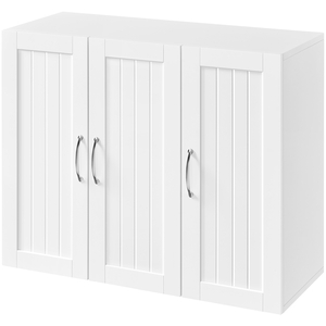 Wall Mount Cabinet with Adjustable Shelf - White by Yaheetech