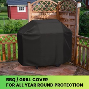 Waterproof Barbecue Grill Cover - Black by Furniture One