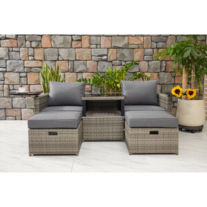 New Hampshire Transformer Patio Set - Grey by Malay