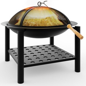 Black Fire Pit Heater - Black