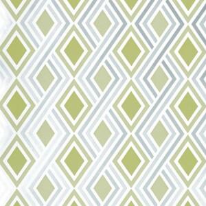 Halcyon Geometric Wallpaper - Green by Prestigious Textiles