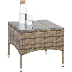 Rattan Garden Furniture Set Lucerne Two Sets Of Cushion Covers by tectake