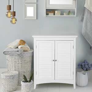 Teamson Home Wooden Bathroom Free Standing Cabinet Unit White ELG-585 - White by Teamson Home