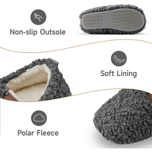 Thickened Curly Fur Warm Slippers by komore