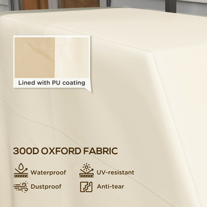 Outsunny Waterproof BBQ Cover 152 x 66 x 115cm - Beige / 152cm by Outsunny