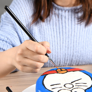 Fine Detail Artist Paint Brushes Set of 10 - Black and Silver by Olot