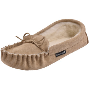 Mens Premium Suede Moccasin Slippers with Soft Suede Sole by Lambland