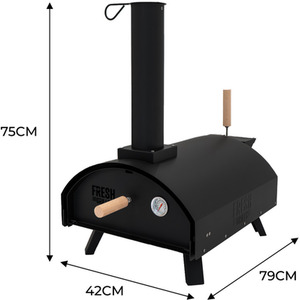 Fresh Grills Classic Outdoor Pizza Oven - Silver by Fresh Grills