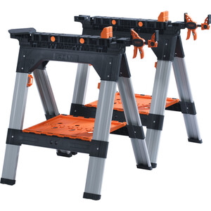 Pack of 2 Pony Multi Function Sawhorses by Pony