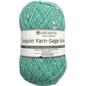 Divante Sequin Yarn - Sage Green by Divante