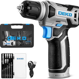 Cordless Drill 12V with Tool Set - Blue