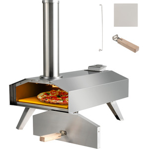 Portable Outdoor Pizza Maker Oven - Silver by Costway