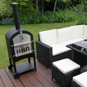 Outdoor Pizza Oven and Cover by KuKoo - Black by KuKoo