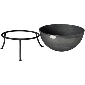 Steel Garden Firepit Bowl - Black by Harbour Housewares