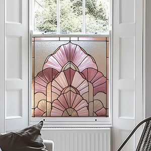 Africo Art Deco Stained Glass Window Film by Creative Printing Solutions