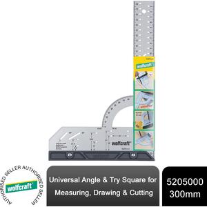 wolfcraft Universal Angle Tri Square - Grey / 30.3cm by wolfcraft