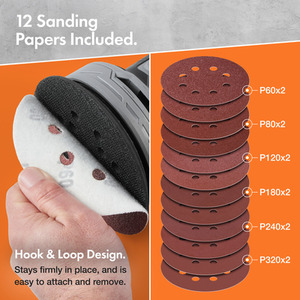 Random Orbit Sander - Grey by VonHaus