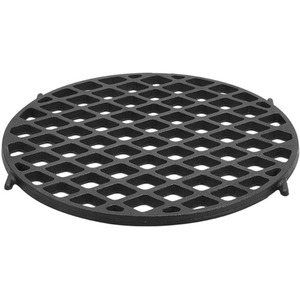 Thick Round Cast Iron Grill Grate - Black by Livingandhome