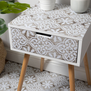 Quadrostyle FLOC IN WOOD Wall Tile and Furniture Vinyl Stickers - Beige / 15cm by Quadrostyle