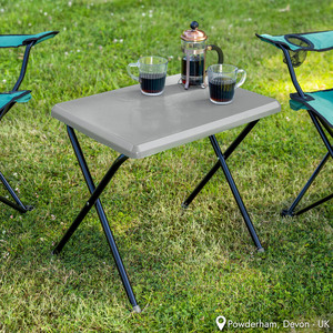 Small Folding Camping Table - Grey by Trail