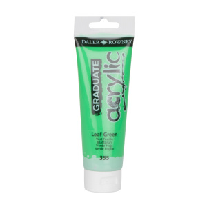 Daler Rowney Graduate Acrylic Paints 120ml - Leaf Green by Daler-Rowney