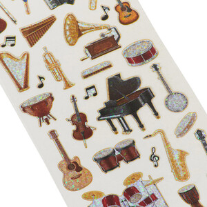 Musical Instruments Stickers Set by Crafty Club