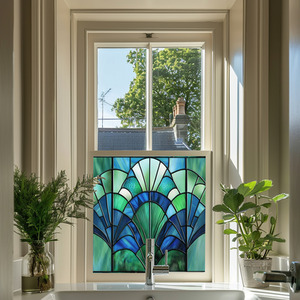 Albi Stained Glass Privacy Window Film by Creative Printing Solutions