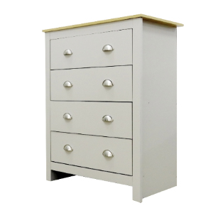 Lexington Four Drawer Chest - Grey