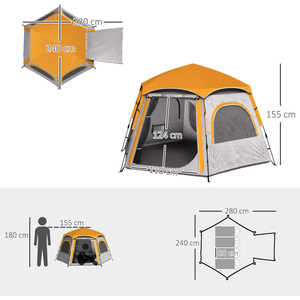 Outsunny Easy Setup Dome Camping Tent by Outsunny