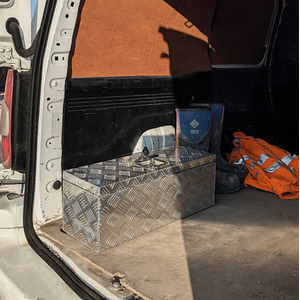 Aluminium Lockable Toolboxes - Silver / 66cm by T-Mech