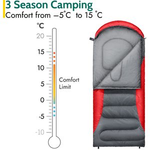 XL Hooded Sleeping Bag 2-3 Season by Trail