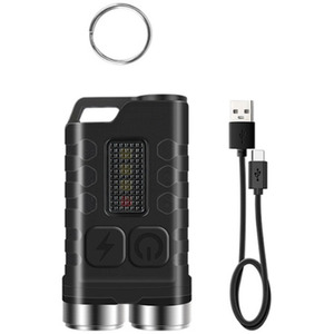 Bright Strong Keychain Torch - Black