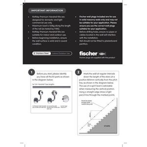 Rothley Antique Brass Stair Hand Rail Kit 3.6M - Brass by Rothley