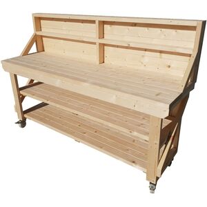 Acorn Wooden Workbench - Natural / 240cm by Arbor Garden Solutions