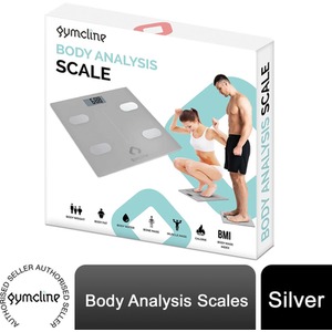 Body Analysis Scale with BMI and Calorie Guide - Silver by Gymcline