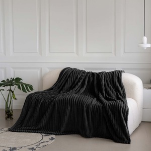 Snug Soft Chunky Ribbed Cord Plush Throw Blanket by Velosso