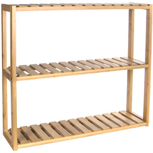 Natural 3 Tier Bamboo Shelves - Wood by Maison & White