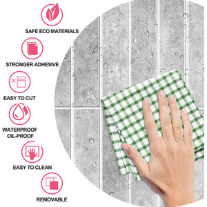 Livingandhome Set of 10 Self-Adhesive Wall Tile Stickers by Livingandhome