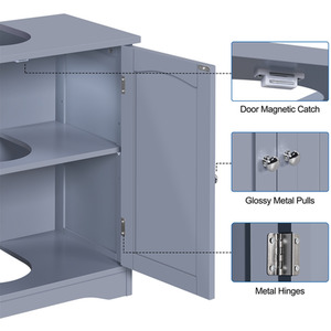 Yaheetech Bathroom Cabinet Under Sink Cabinet - Grey by Yaheetech