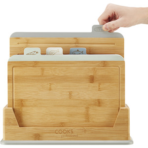 Bamboo Index Chopping Boards by Cooks Professional